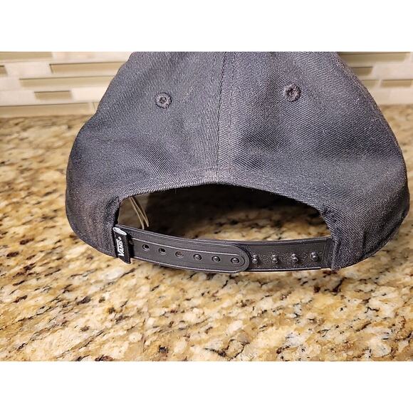 VANS OFF THE WALL HAT ADJUSTABLE SNAPBACK CAP ONE SIZE FITS BLACK - Picture 4 of 9